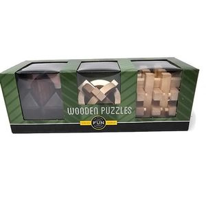 The Original Fun Workshop Set Of 3 Wooden Puzzles